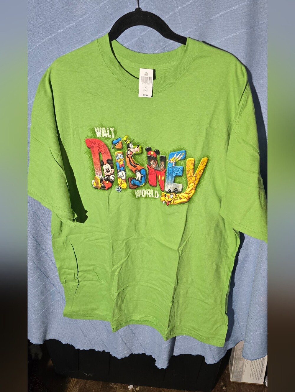 Hanes Bright Green Disney World Graphic Tee